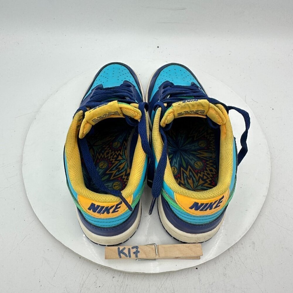 Nike Dunk Low Top All-Star Youth Size 5Y Women 6.5 DV1693-401 Blue Green Shoes - Picture 9 of 11
